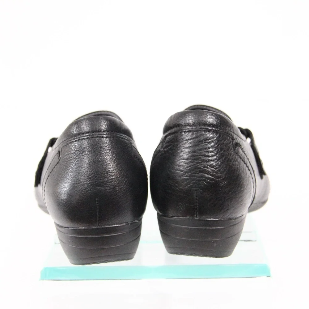 Dansko Black Leather Shoes EU 41 Women Casual Flat Loafer franny